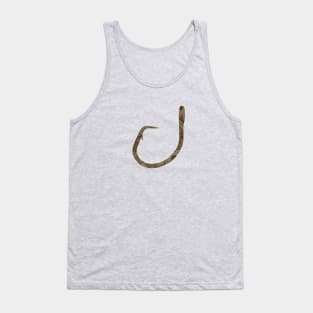 Camo Circle Hook Fishing Catfish Hunter Fish Hunting Tank Top